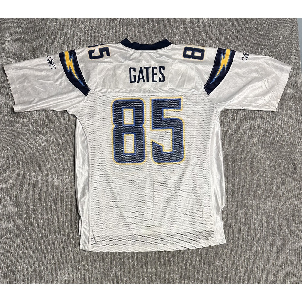 San Diego Chargers Antonio Gates Jersey Mens size Large L Mesh NFL Reebok White